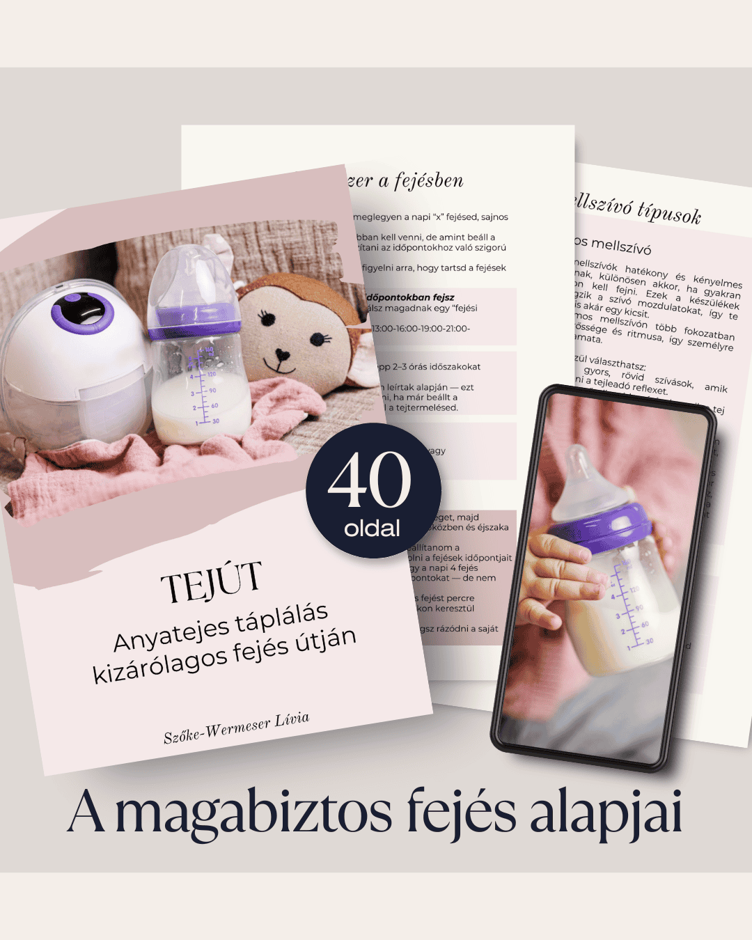 e-book tejút, anyatej fejés alapjai